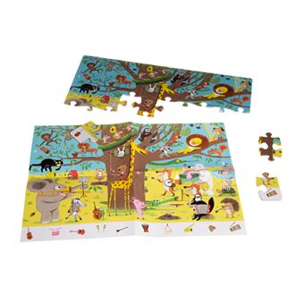 Puzzle - La fanfare des animaux (50 pièces)