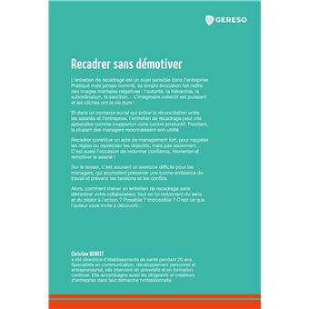 Recadrer sans démotiver