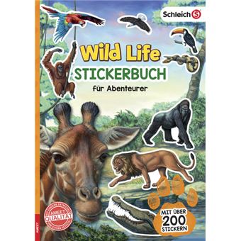 SCHLEICH WILDLIFE-STICKERBUCH FUER ABENT