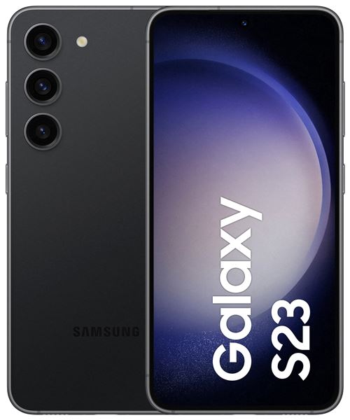 Smartphone Samsung Galaxy S23 5G Double Nano SIM 128 Go 6.1 Phantom Black PXM