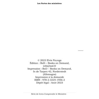 Les portes des ministères