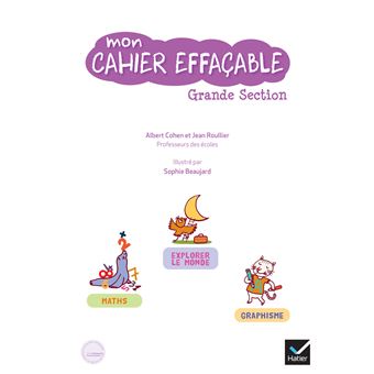 Mon cahier effaçable Grande Section