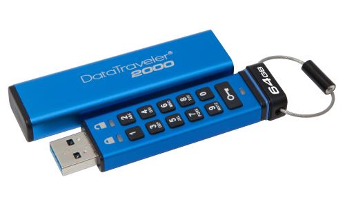 Clé USB 3.0 Kingston DataTraveler 2000 64 Go Bleu