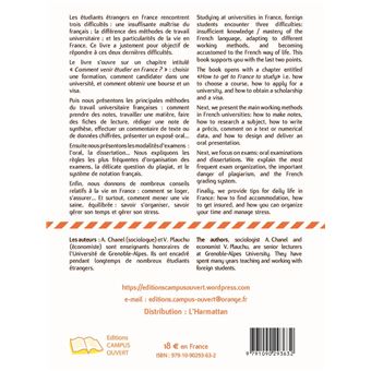 Réussir ses études universitaires en France - How to succeed in your University studies in France