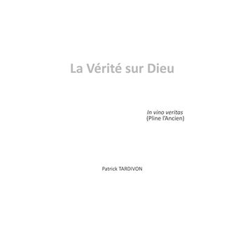 La Vérité sur Dieu