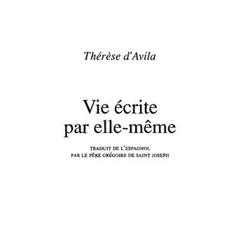 Vie écrite par elle-même
