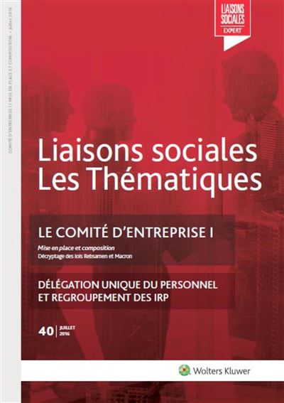 Le comité d'entreprise I - Juillet 2016 - Gregory Chastagnol - broché