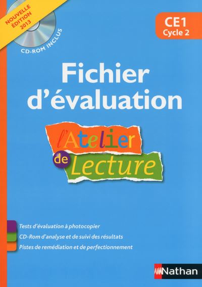 L'Atelier De Lecture - Fichier évaluation - CE1 Livre Avec Un CD Rom ...