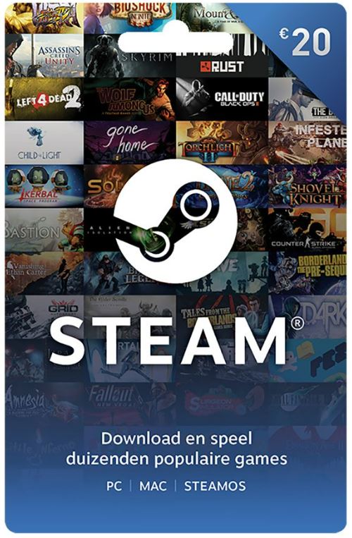 Carte-cadeau Steam 20 €