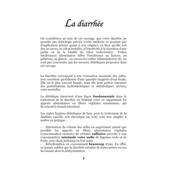 Quelle alimentation pour la diarrhée ?