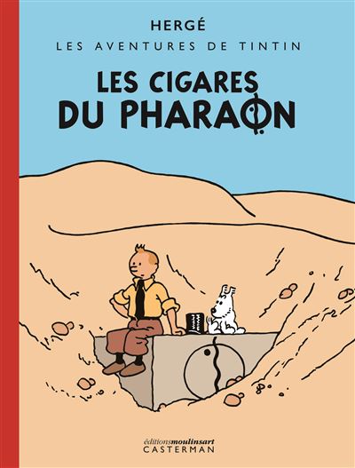 Tintin dition noir et blanc coloris e Les Cigares du Pharaon