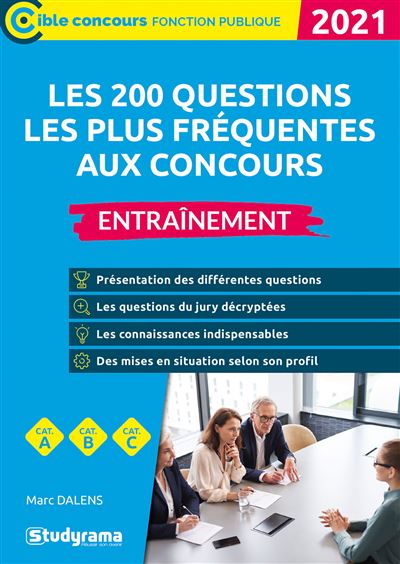 Les 200 questions les plus fréquentes aux concours