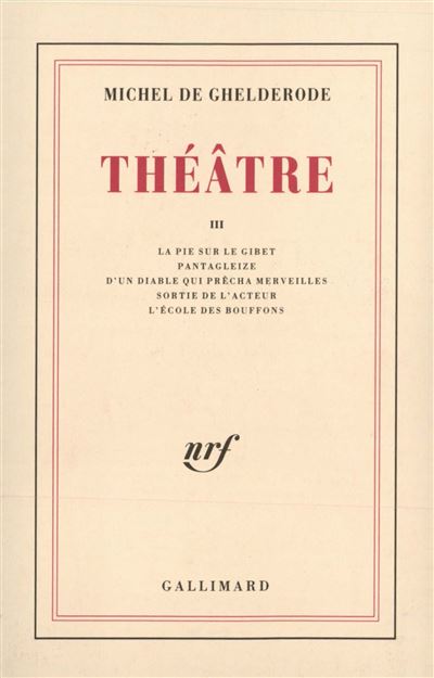 Théâtre - Michel De Ghelderode - (donnée non spécifiée)