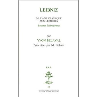 BAP n°58 - Leibniz, de l'âge classique aux lumières