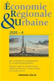 Revue d'économie régionale et urbaine Nº4/2020 Les acteurs économiques et la régionalisation