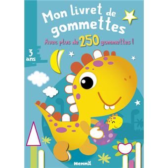 Mon livret de gommettes (Dinosaure jaune)