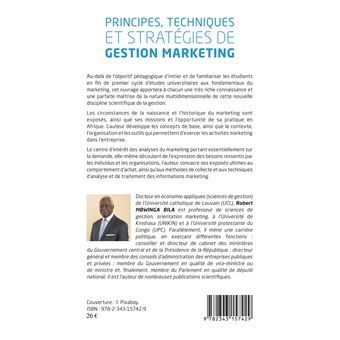 Principes, techniques et stratégies de gestion marketing