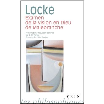 Examen de "a vision en Dieu" de Malebranche