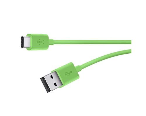 Câble Belkin Mixit USB A / USB C 2.0 180 cm Vert