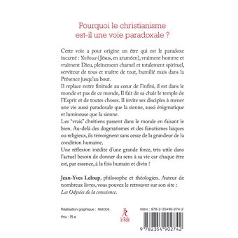 Le paradoxe chrétien - Etre humain Etre divin