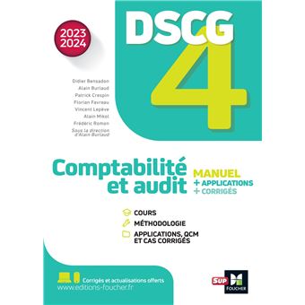 DSCG 4 - Comptabilité et audit - Manuel et applications - Millésime 2023-2024