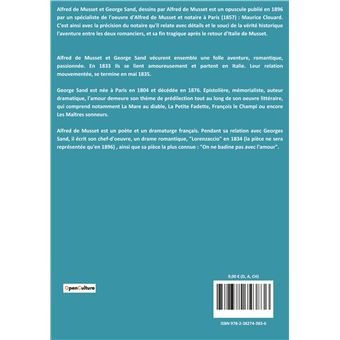 Alfred de Musset et George Sand