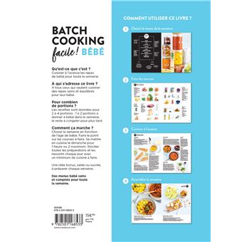 Mes premiers pas en batch cooking bébé