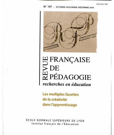franþaise de pedagogie,197:les multiples facettes de la crea