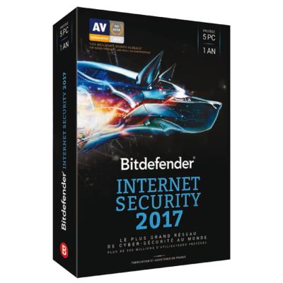 Bitdefender Internet Security 2017 1 An 5 Postes