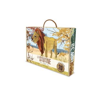 La savane - Le lion 3D