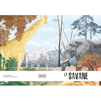 La savane - Le lion 3D