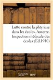 Lutte contre la phtyriase dans les écoles. Auxerre. Bureau municipal d'hygiène