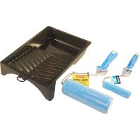 Kit 1 Bac à peinture + 1 Rouleau 180 mm + 1 Rouleau 110 mm Nespoli Finition satinée