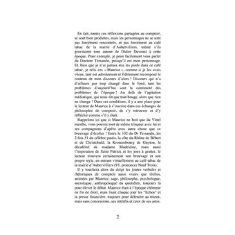 Maurice, philosophe de comptoir (3ème partie)