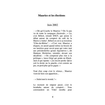 Maurice, philosophe de comptoir (3ème partie)