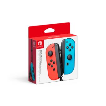 Paire de manettes Nintendo Switch Joy-Con gauche bleue néon et droite rouge néon