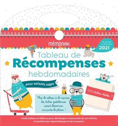 Tableau de recompenses hebdomadaires memoniak