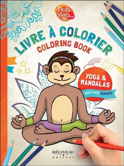 Livre à colorier, Yoga et mandalas