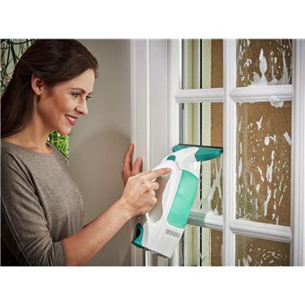 Leifheit Aspirateur à vitres Dry & Clean, lave vitre électrique utilisable  à 360° & manche 43 cm, set nettoyage pour toutes les surfaces lisses :  : Cuisine et Maison