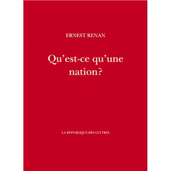 Qu'est-ce qu'une nation ?