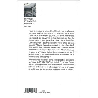 Physique et physiciens en France, 1918-1940