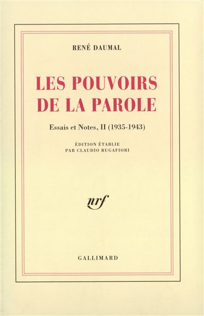 Les Pouvoirs de la parole