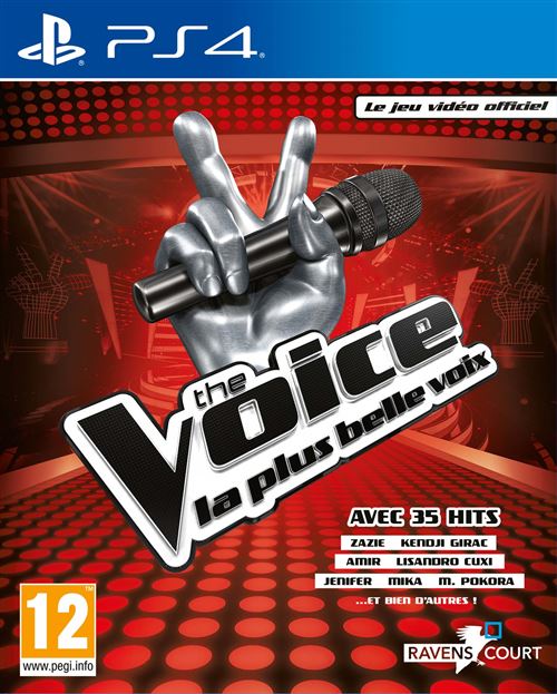 Pochette avant du jeu The Voice La plus belle voix Le jeu vidéo officiel 2019 PS4