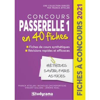 Concours Passerelle Bachelor En Fiches Broch Franck Attelan Achat Livre Fnac