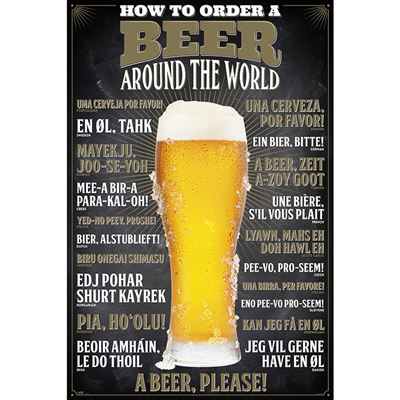 Poster How to order a beer
