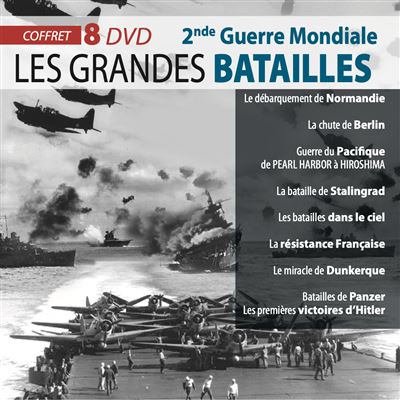 Coffret Grandes batailles 2nde Guerre Mondiale DVD