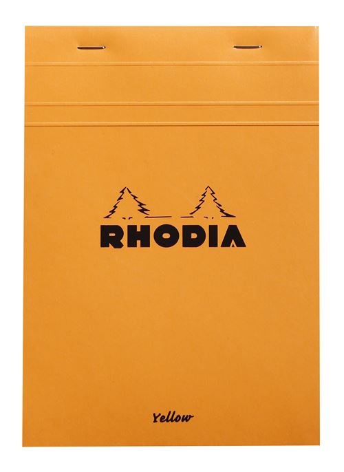 Rhd Orange Bloc Agrafé Rhodia N°16 80 Feuilles