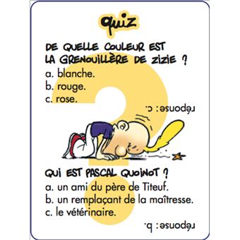 Boîte Quiz - Titeuf