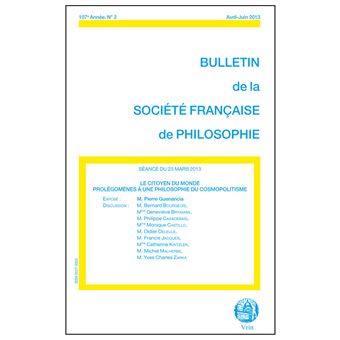 Le citoyen du monde prolegomenes a une philosophie du cosmopolitisme