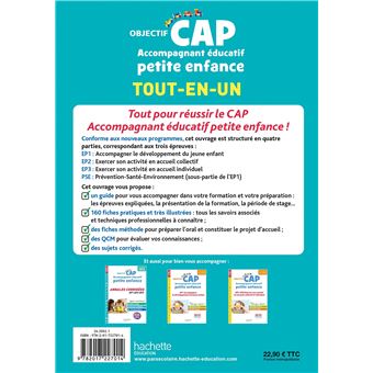 Objectif CAP Accompagnant Educatif Petite Enfance, TOUT-EN-UN (épreuves professionnelles)